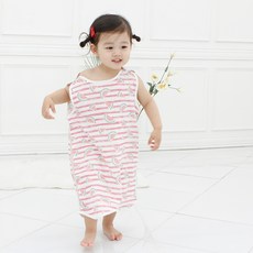 bebe chouette 孩童西瓜圖案雙層網眼背心式連身睡裙