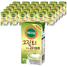베지밀 그린티 두유 라떼, 190ml, 64개