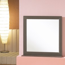우드웰 스탠드형 사각거울 700 x 700 cm, 월넛