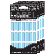 보호필름라벨 20-F209 레드, 빨강, 13개입, 4개