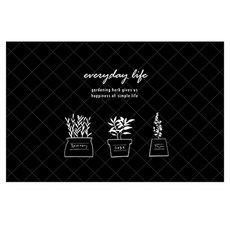 Integrity廚房藝術板 草本黑白, 1個