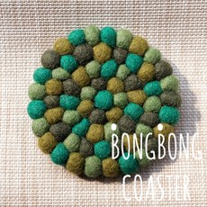 Maison Textile Bongbong杯墊 綠色, 杯墊 2p
