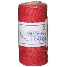 트와인끈 단색, 빨강, 100m
