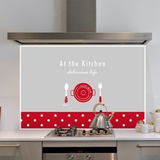 Integrity廚房藝術板 圓點廚房 紅色, 1個