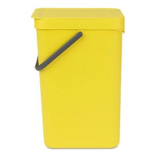 brabantia 手提式多用途垃圾桶 16L, 黃色的, 1個