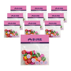 Uniart 2000形狀珠子, 6 號, 10片