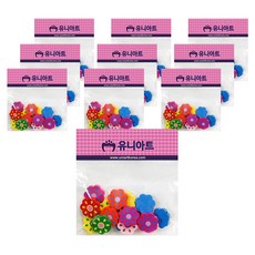 Uniart 2000形狀珠子, 8 號, 10片