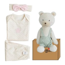 코니베이비 오가닉 탄생백일 팅거벨3종 + 내친구곰베베 애착인형 + 선물박스