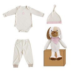 코니베이비 오가닉 탄생백일 팅거벨3종 + 내친구강아지두두 애착인형 + 선물박스