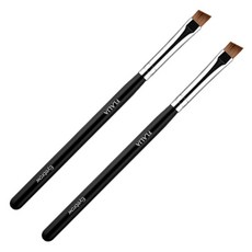 Flalia 經典斜角眉刷, 黑色, 2支