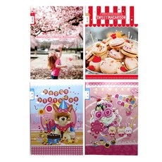 YOUNG ART 小學筆記本 3-6年級日記本 女童用 20張, 隨機出貨, 10個