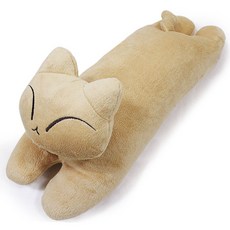 ANINARA Hello Cat安全帶抱枕, Naru(米色), 1入