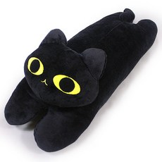 ANINARA Hello Cat安全帶抱枕, Myomyo(黑色), 1入