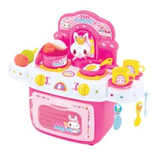 YaYa Princess Pring Bling Bling Sweet Kitchen Kitchen Play, 粉色+白色