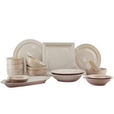 Rien Hermosa 粉青 4人份居家餐具組 18件, 1套