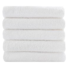 송월타월 수건 120g 면사, 흰색, 5개