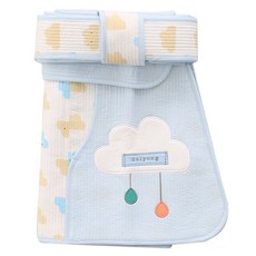 Dalpong 嬰兒包巾, 雲朵款(藍色)