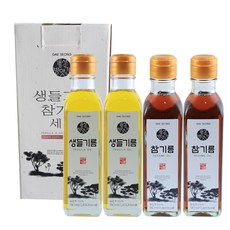 GAE SEONG 新鮮紫蘇油 180ml x 2p + 芝麻油 180ml x 2p, 1套