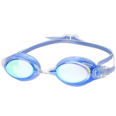 AQUWIN CR100RVM 選手用泳鏡 彩虹鏡面泳鏡 4種顏色, 選擇:RVGD/BL, 1個