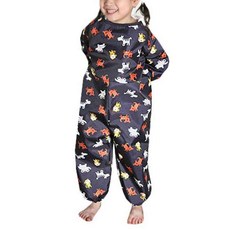 plie 動物圖案全身美術袍, 深藍色