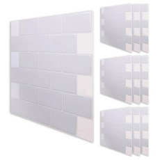 현대엘앤씨 보닥 빅브릭 타일 시트지 BBW0 10p, 그레이