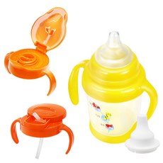 DoubleHeart 貝親 Magmag彈釦式吸管杯, 1組, 優質多效合一套裝