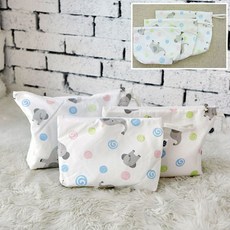 ddasum 大象多用途收納袋 3入, 混色