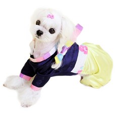 DOGPOSE 賞花寵物韓服, 紫羅蘭 (海軍藍), 1個