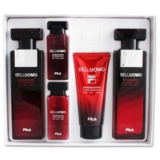 FILA 斐樂 Belluomo Energizing男士護膚 5件組, 鬍後水 130ml+保濕霜 130ml+泡沫潔面乳 80ml+鬍後水 35ml+保濕霜 35ml, 1組