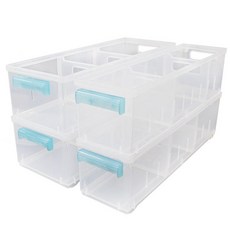 Livens 隔層存儲盒 S號 2入+M號 2入組, 單色
