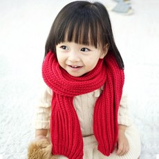 우주아이 유아용 손뜨개 목도리