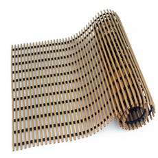 월광 미끄럼방지 욕실매트 튜브형 100 x 60 cm, 나무, 1개