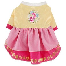 you're a peach 狗狗易穿脫韓服, 黃色+粉色