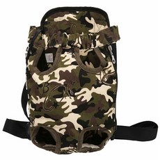 Pinkmango 狗狗迷彩胸背帶, 卡其色