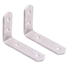 崔斯五金 簡約堅固不鏽鋼層架支架, 單一顏色, 2個