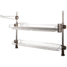 카펠라 기둥식 싱크선반 2단 800, 실버, 1개