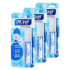 가그린 후레쉬액 구강스프레이 민트향, 10ml, 3개