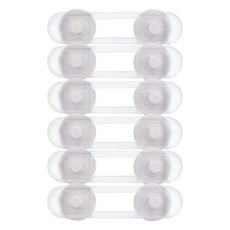 아이엘 다용도 잠금장치 12cm, 화이트, 6개