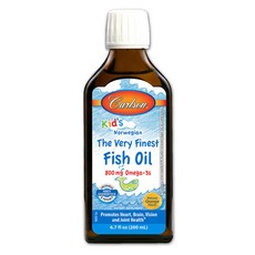 칼슨랩스 키즈 노르웨지안 더 베리 파이네스트 피쉬 오일 800mg 오메가 3, 오렌지맛, 200ml, 1개