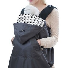 PEEKARA 孩童揹帶防風斗篷, 灰色