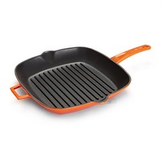 LAVA 라바 메탈 손잡이 사각 그릴팬 오렌지 인덕션 IH, 28cm, 1개, 1개
