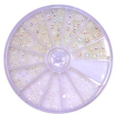 1004 Nail 珍珠AB 12款, 奶油, 1個