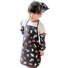 Two Nine Collection 圍裙套組 動物圖案 深藍色, 1套