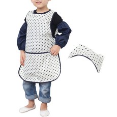 Plie 孩童無袖愛心圍裙+頭巾+袖套+夾鏈袋