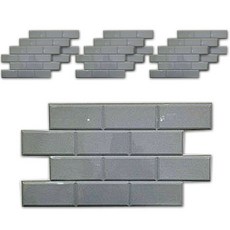 瓷磚, 灰色光澤, 10片