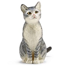 schleich 史萊奇 坐著的貓咪 SL13771 公仔, 1個