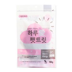 하루애 펫트릿 기능성 애견 수제간식, 피부&알러지, 100g, 1개