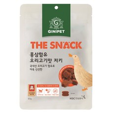 정관장지니펫 강아지 더스낵 홍삼함유 져키, 오리고기맛, 80g, 1개