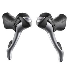 SHIMANO 公路自行車 變速桿帶電纜 ST-2400 2*8段, 黑色的, 1個