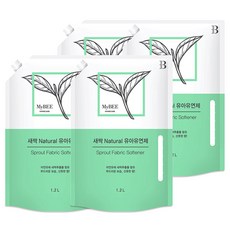 MyBEE 孩童衣物嫩芽柔軟精補充包, 1.2L, 4包